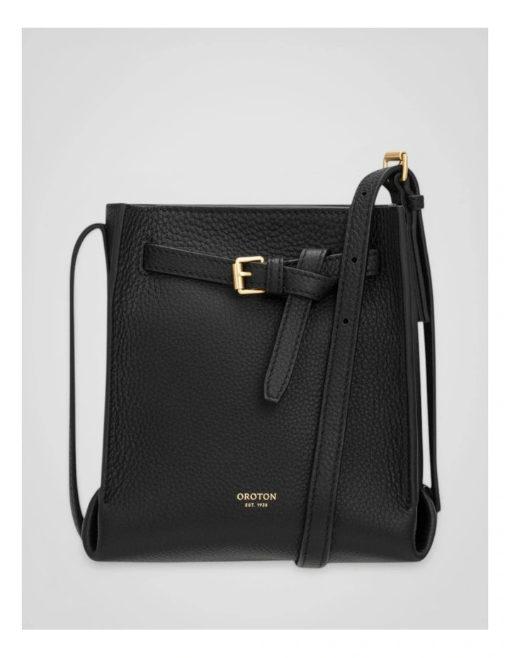 Margot Tiny Bucket Bag in Black image 1