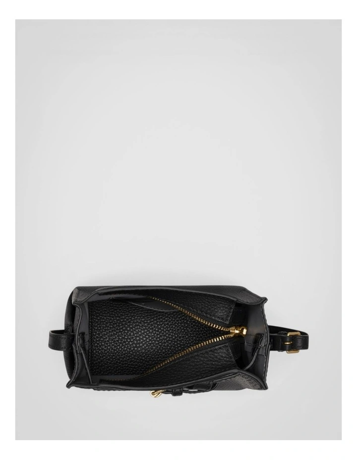 Margot Tiny Bucket Bag in Black image 3