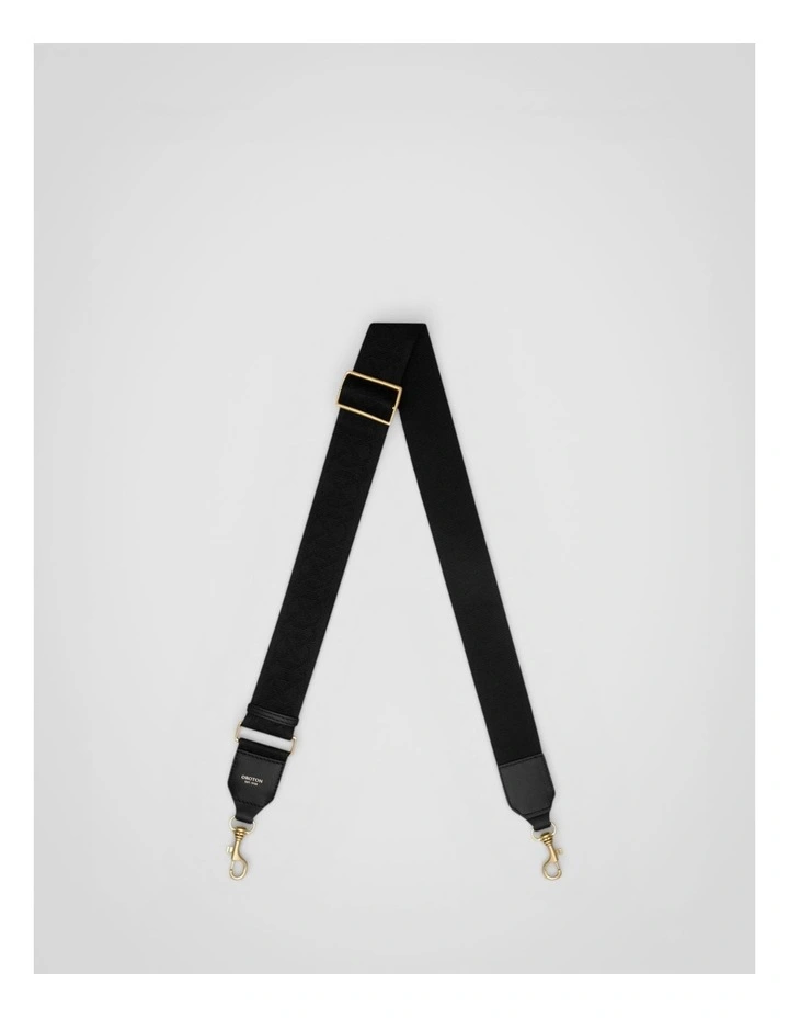 Logo Bag Strap in Black image 1