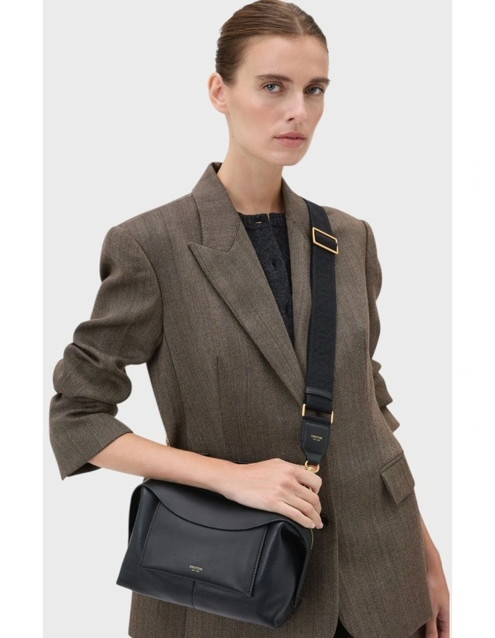 Logo Bag Strap in Black image 3