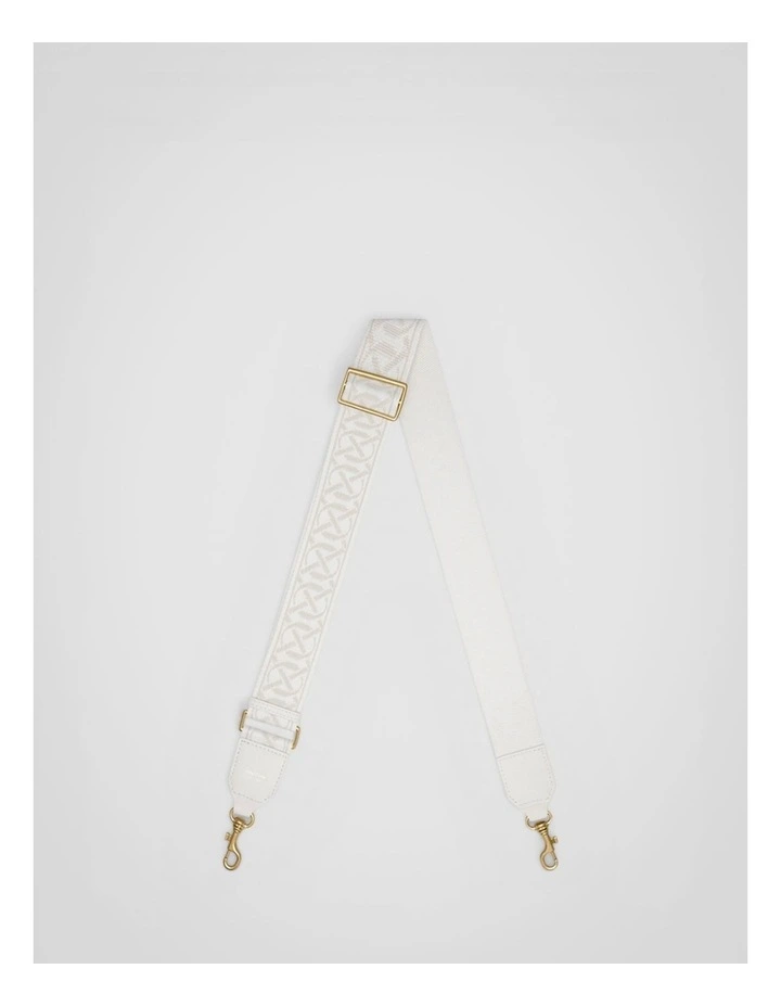 Logo Bag Strap in Ecru/Cream image 1