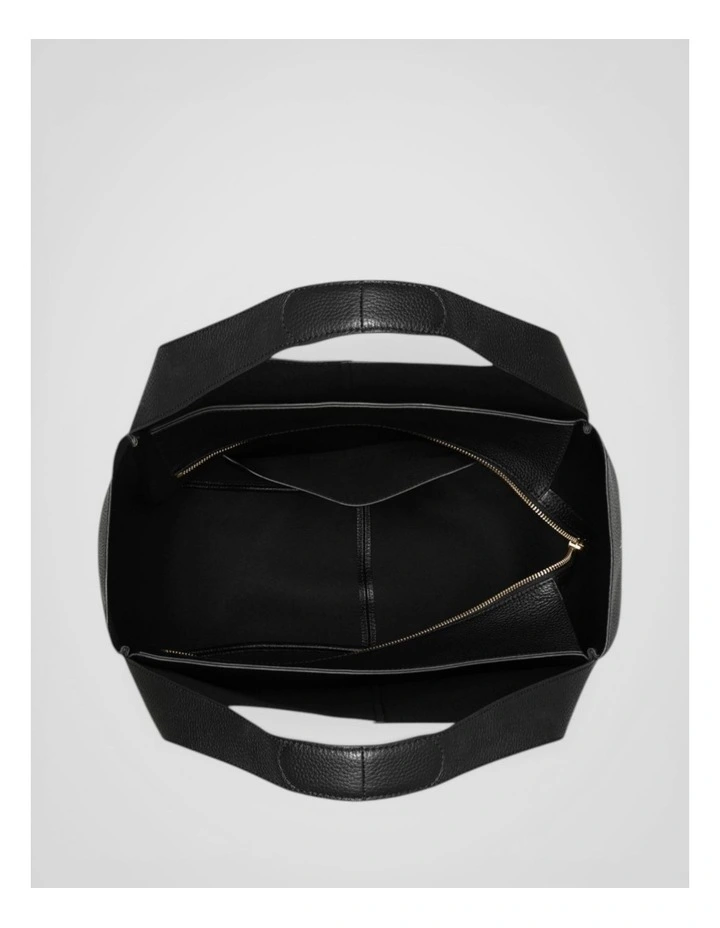 Emilia Large Tote in Black image 3