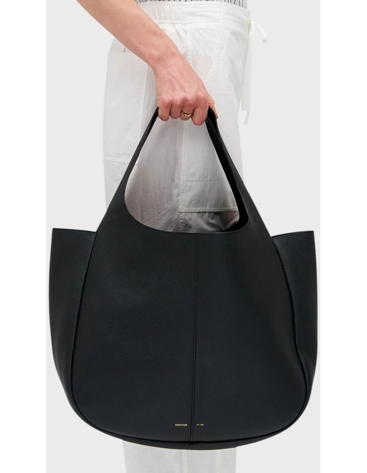 Emilia Large Tote in Black image 4