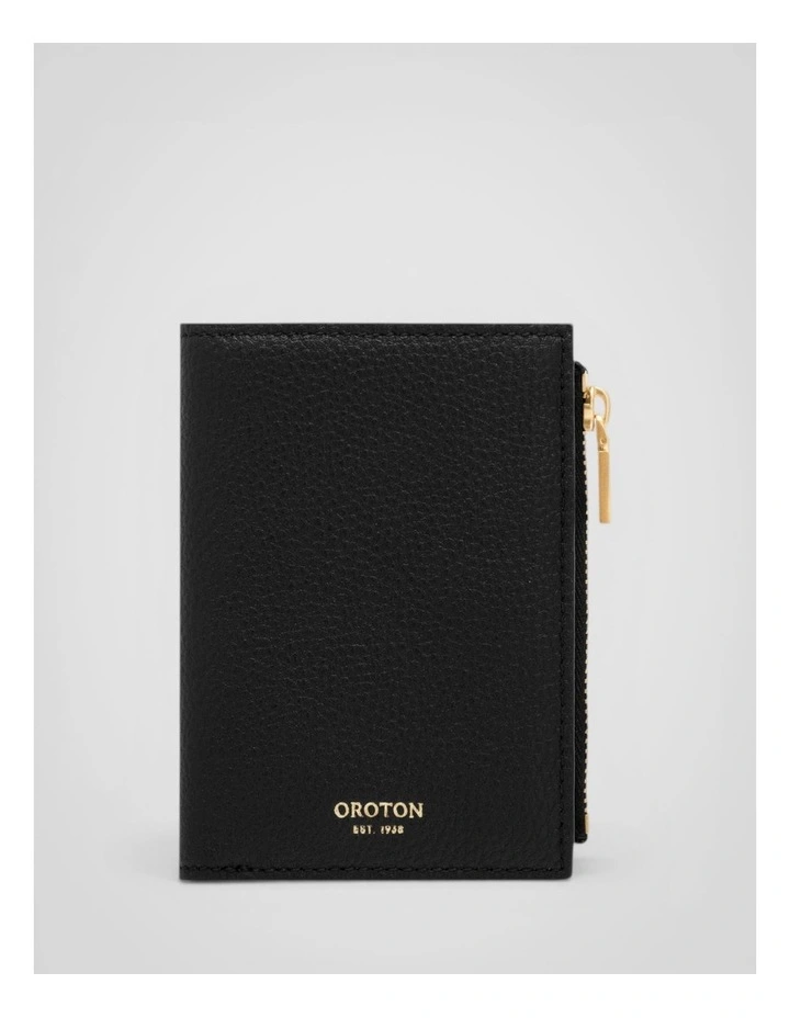 Margot Mini 10 Credit Card Zip Wallet in Black image 1