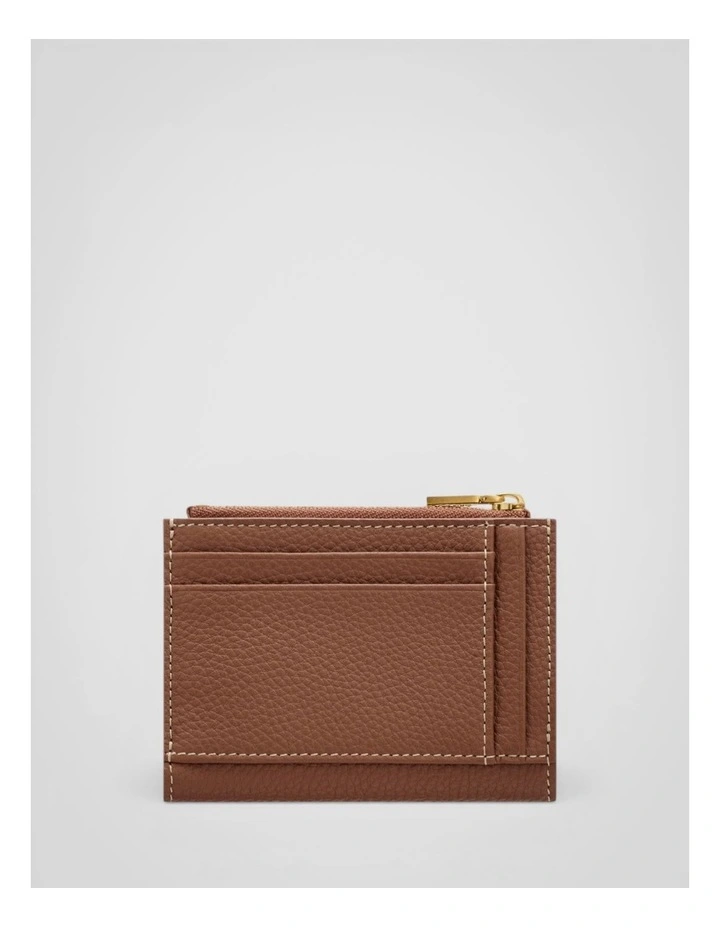 Margot Mini 10 Credit Card Zip Wallet in Whiskey image 2