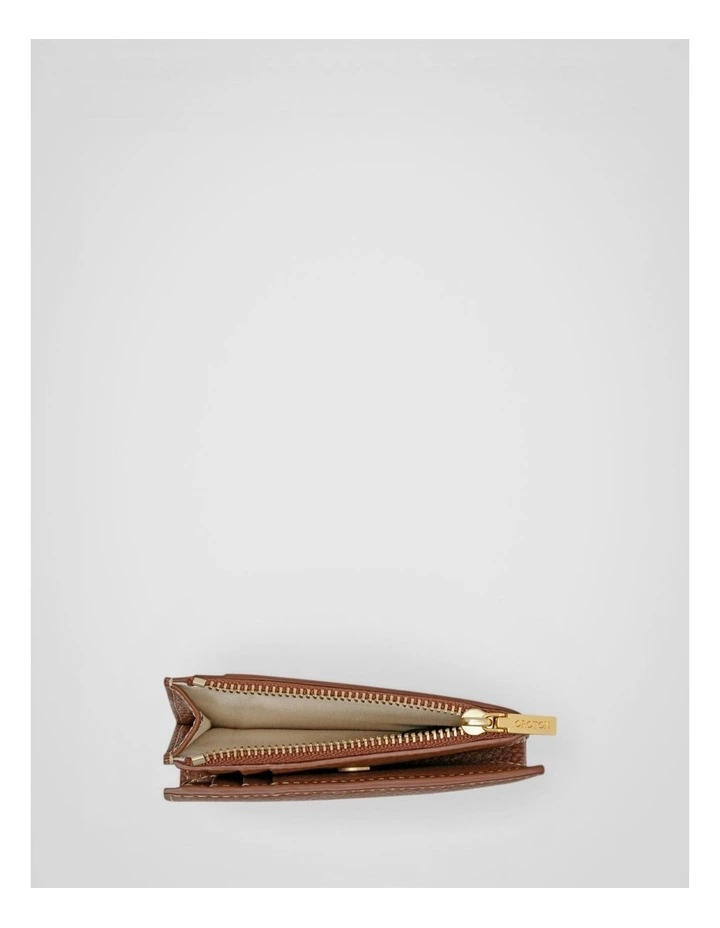 Margot Mini 10 Credit Card Zip Wallet in Whiskey image 4