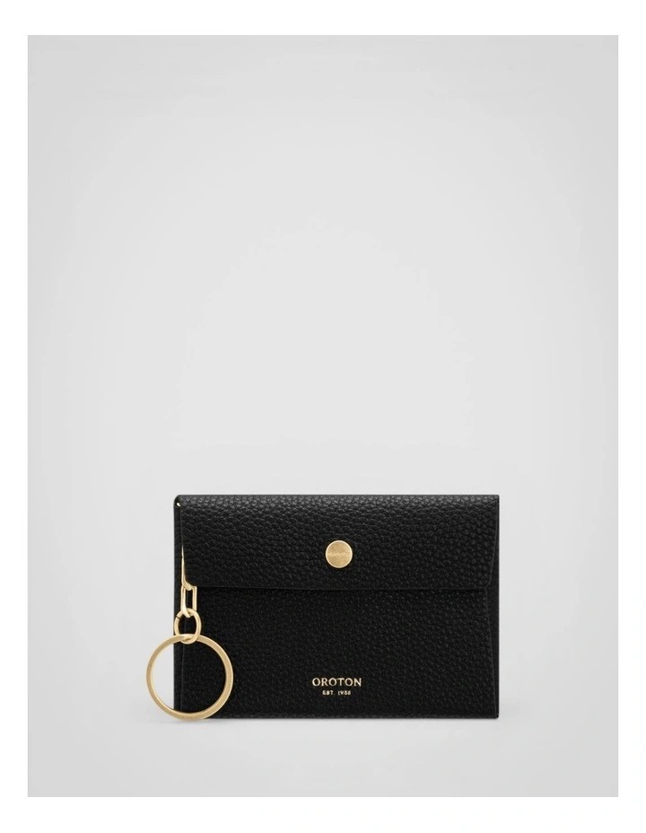 Margot Keyring Pouch in Black image 1