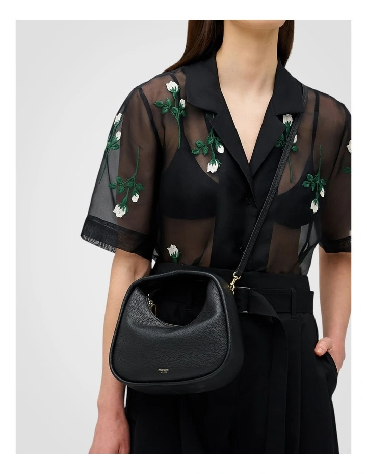 Clara Mini Bag in Black image 6