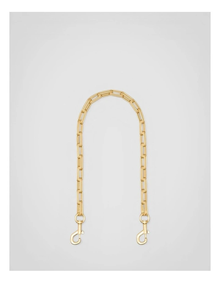 Isla Short Chain Strap in Gold image 1