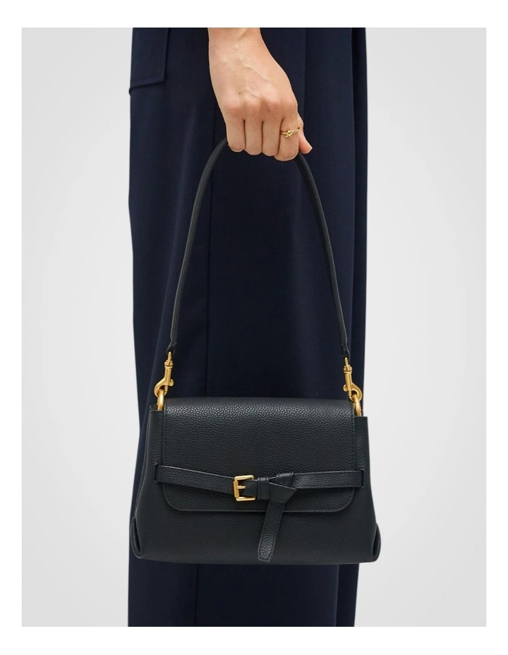 Margot Small Top Handle Bag in Black image 5