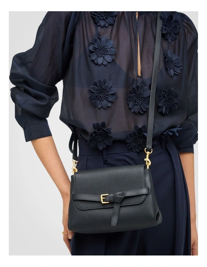 Margot Small Top Handle Bag in Black image 6