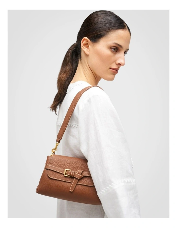 Margot Small Top Handle Bag in Whiskey image 4