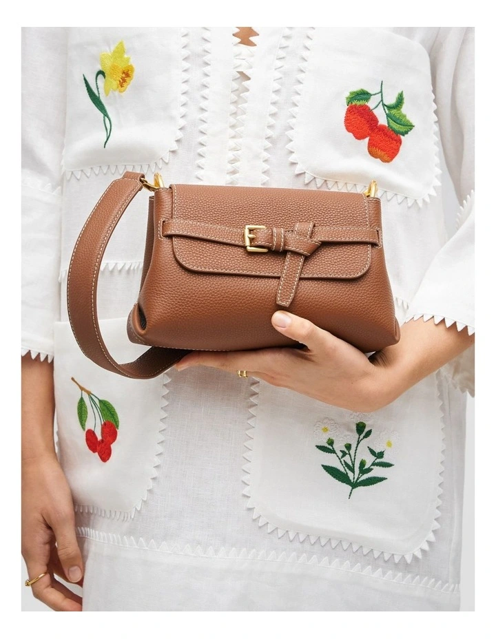 Margot Small Top Handle Bag in Whiskey image 5