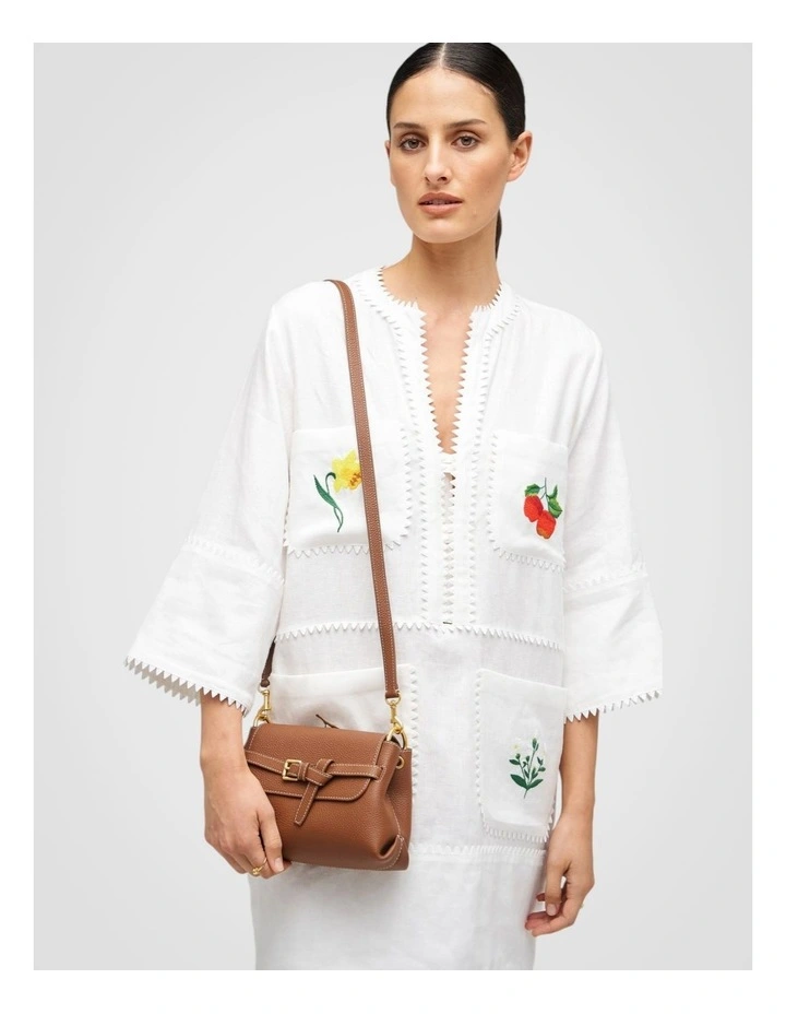 Margot Small Top Handle Bag in Whiskey image 7