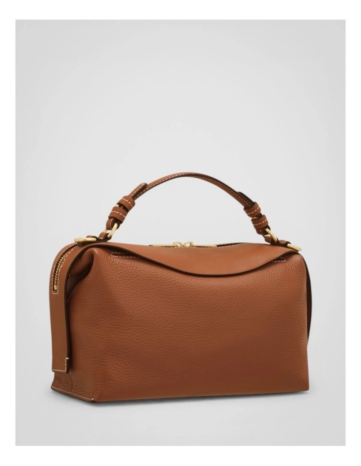 Mica Bowler Bag in Brandy image 2