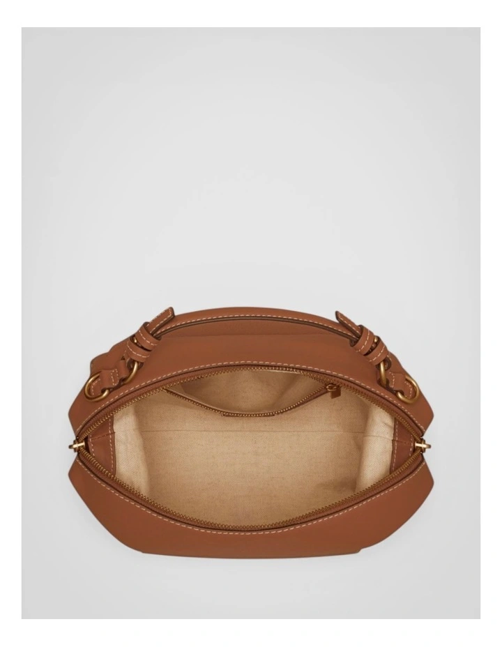 Mica Bowler Bag in Brandy image 3
