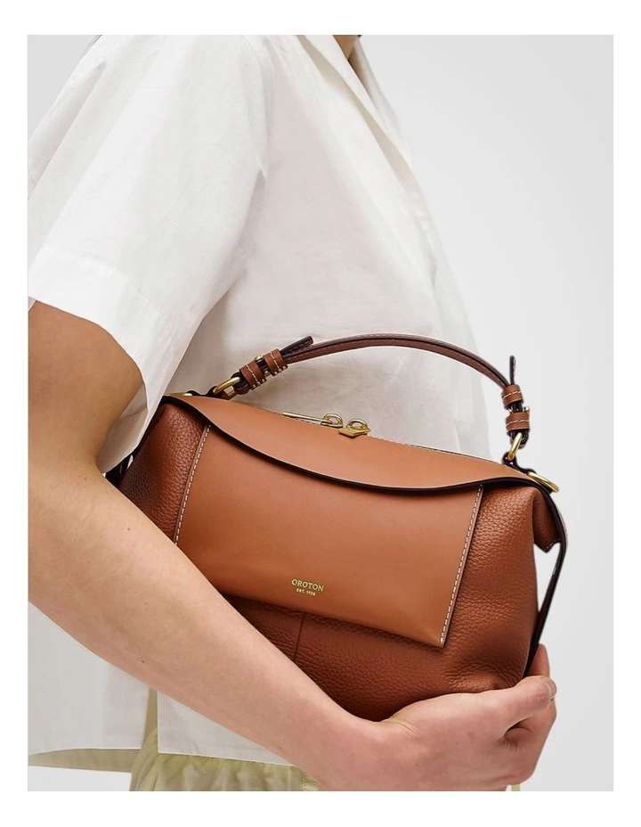 Mica Bowler Bag in Brandy image 4