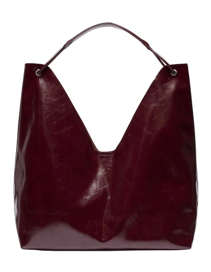 Avery Tote Bag in Burgundy image 3