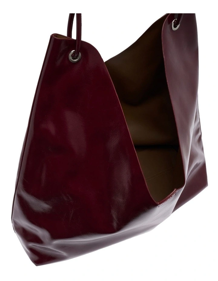 Avery Tote Bag in Burgundy image 4