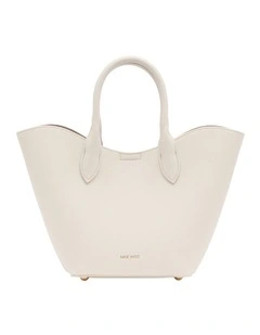 Chiara Small Tote Bag in Cream