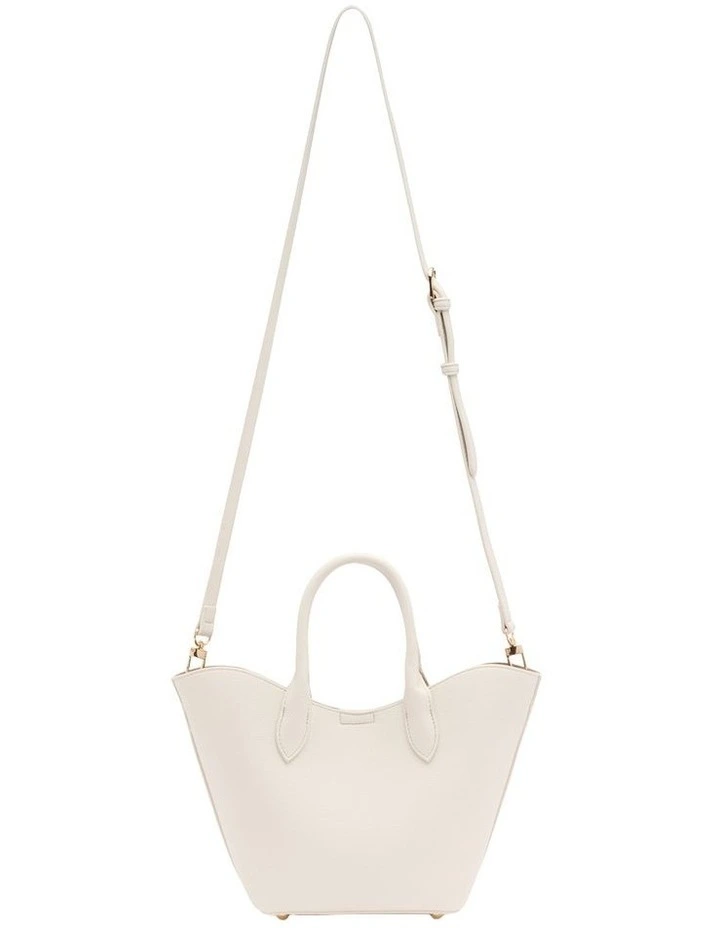 Chiara Small Tote Bag in Cream image 3