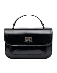 Mavis Top Handle Bag in Black