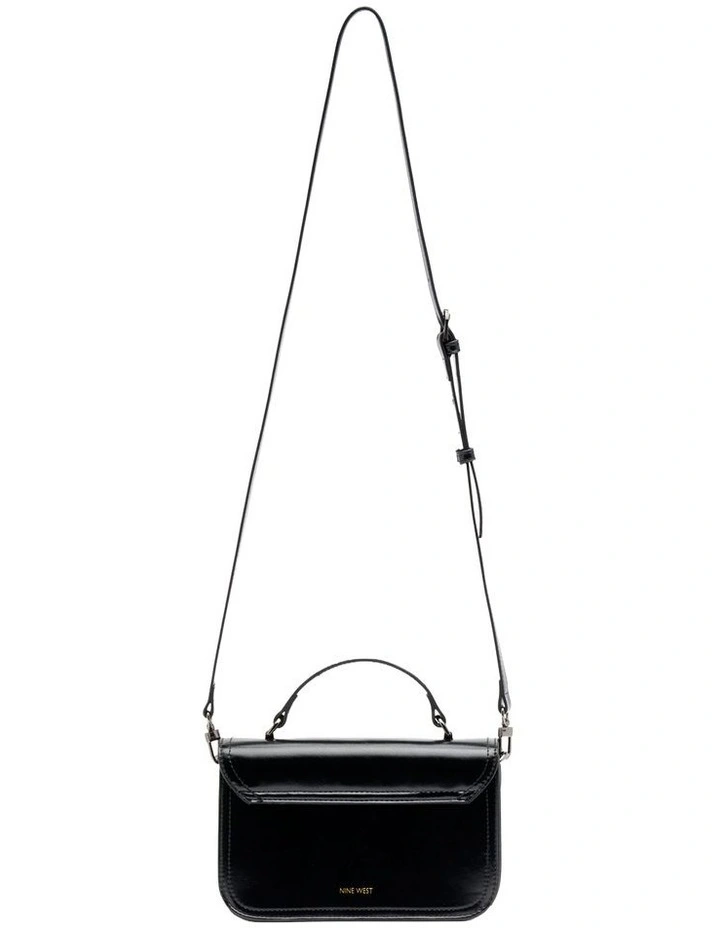 Mavis Top Handle Bag in Black image 3
