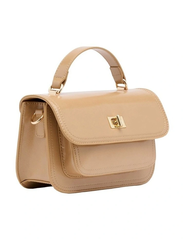 Mavis Top Handle Bag in Natural image 2