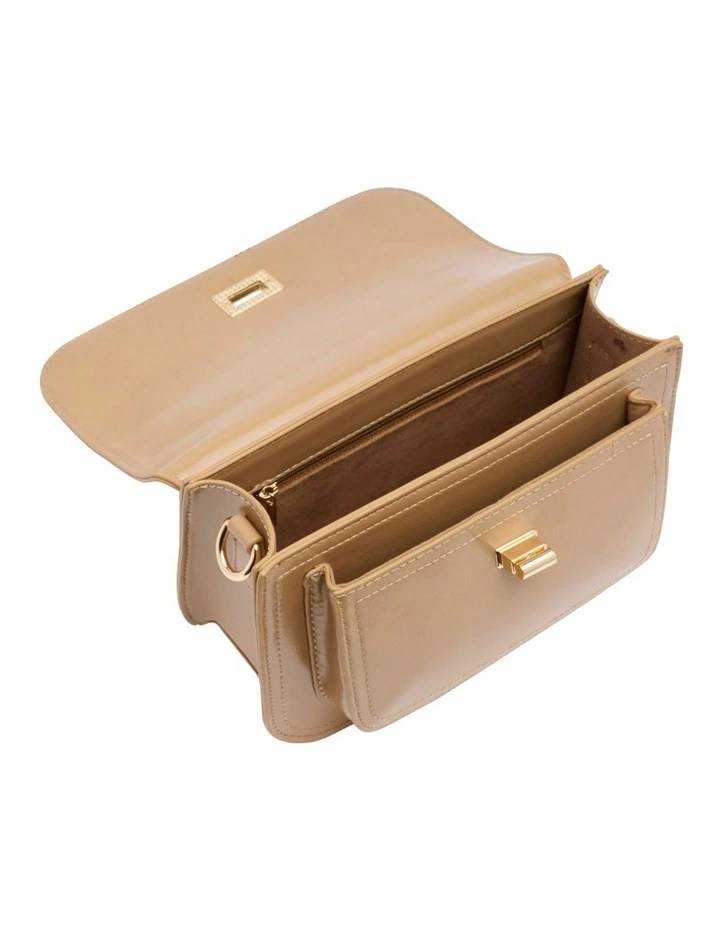 Mavis Top Handle Bag in Natural image 4