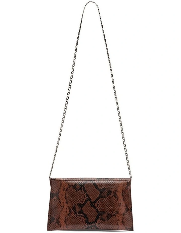 Coco Clutch in Brown Snake image 3