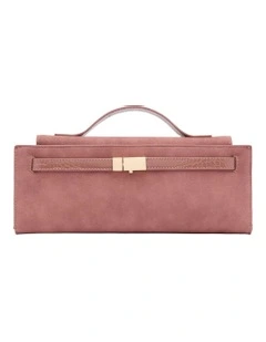 Isabel Clutch in Dusty Pink