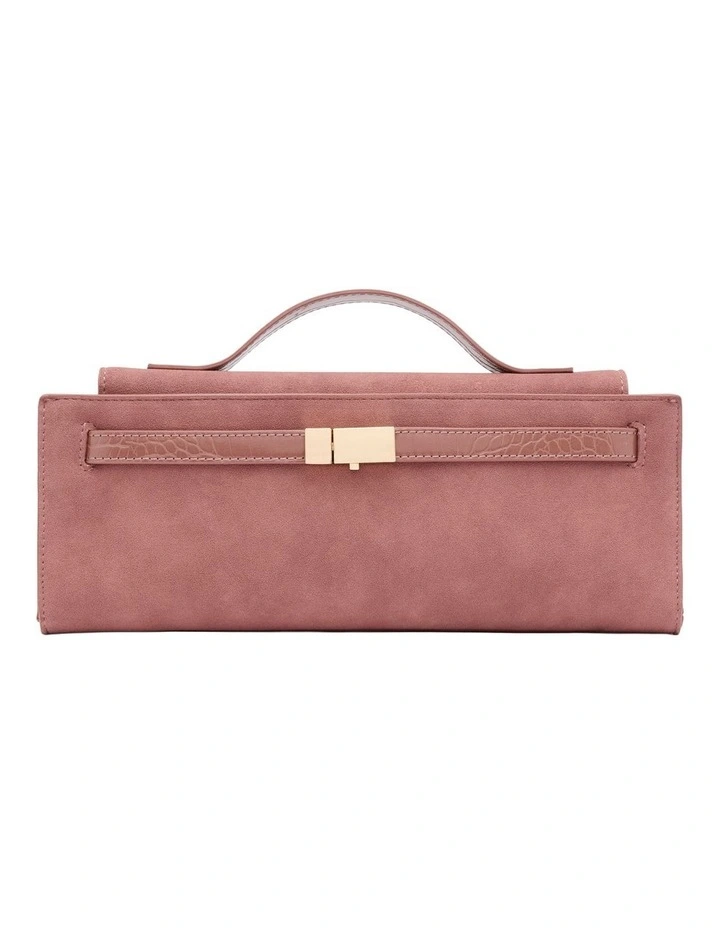 Isabel Clutch in Dusty Pink image 1