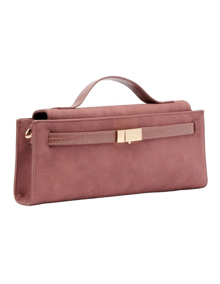 Isabel Clutch in Dusty Pink image 2