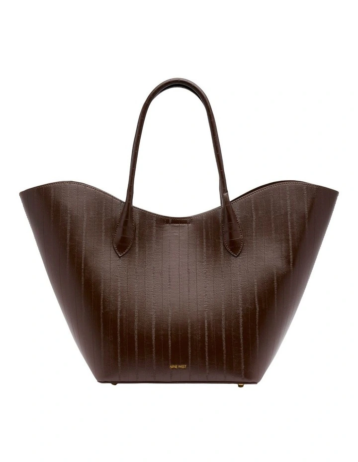 Chiara Large Tote Bag in Brown image 1