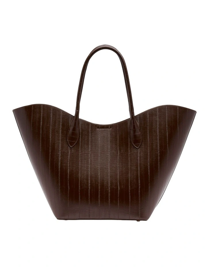 Chiara Large Tote Bag in Brown image 3