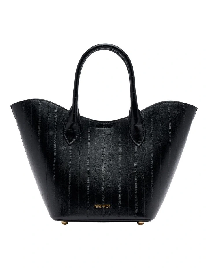 Chiara Small Tote Bag in Black image 1