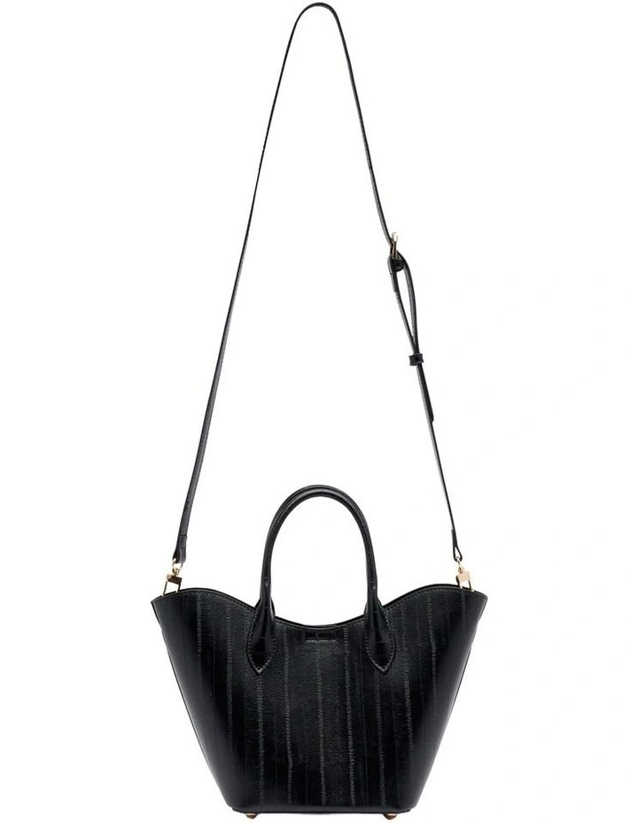 Chiara Small Tote Bag in Black image 3