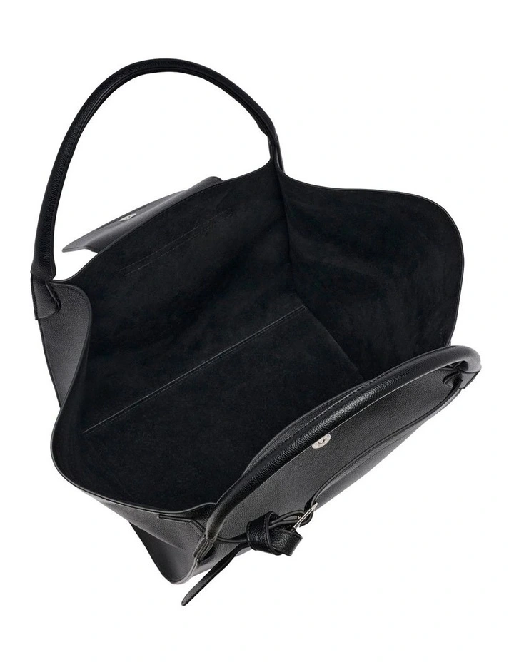 Violet Tote Bag in Black image 4