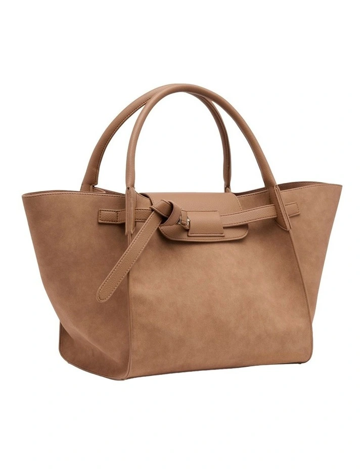Violet Tote Bag in Tan image 2
