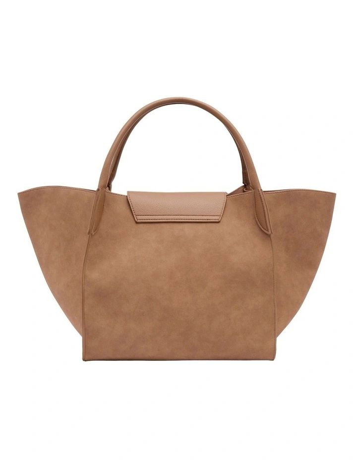 Violet Tote Bag in Tan image 3