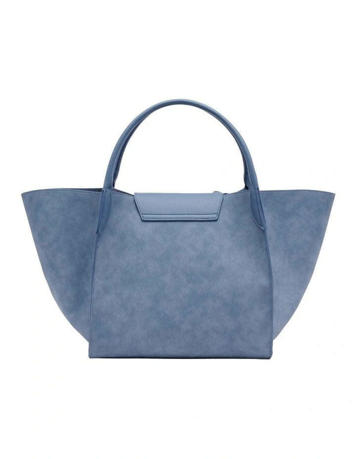 Violet Tote Bag in Blue image 3