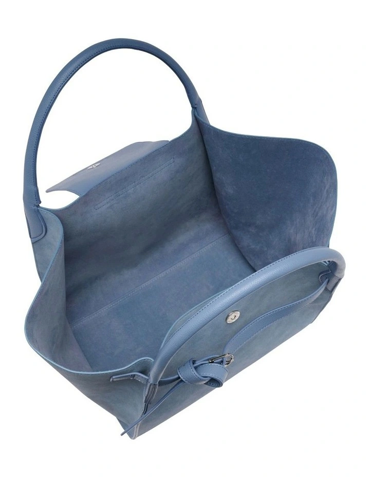 Violet Tote Bag in Blue image 4