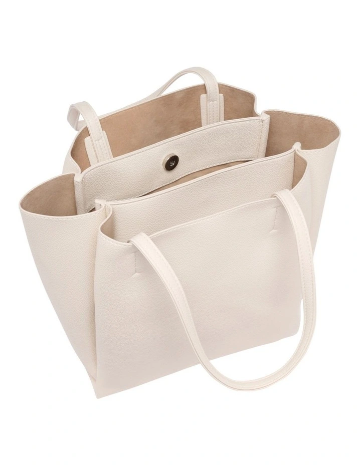 Sloane Tote Bag in Cream image 3