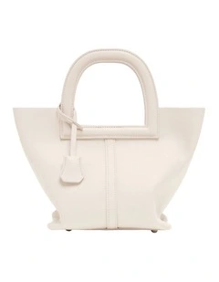 Leo Top Handle Bag in Cream