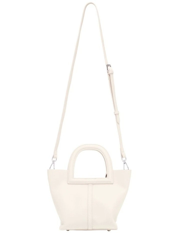 Leo Top Handle Bag in Cream image 3