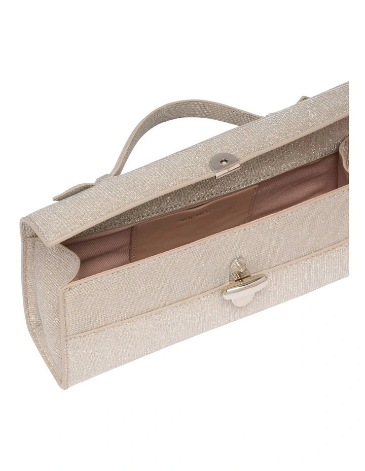 Clea Top Handle Bag in Rose Gold image 4