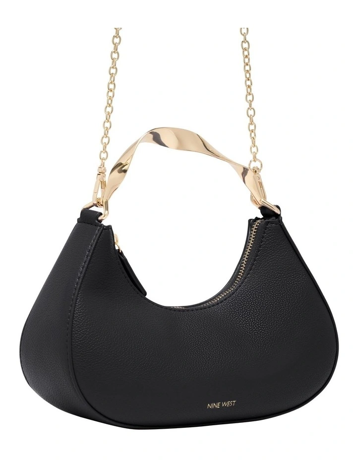 Camille Top Handle Bag in Black image 2