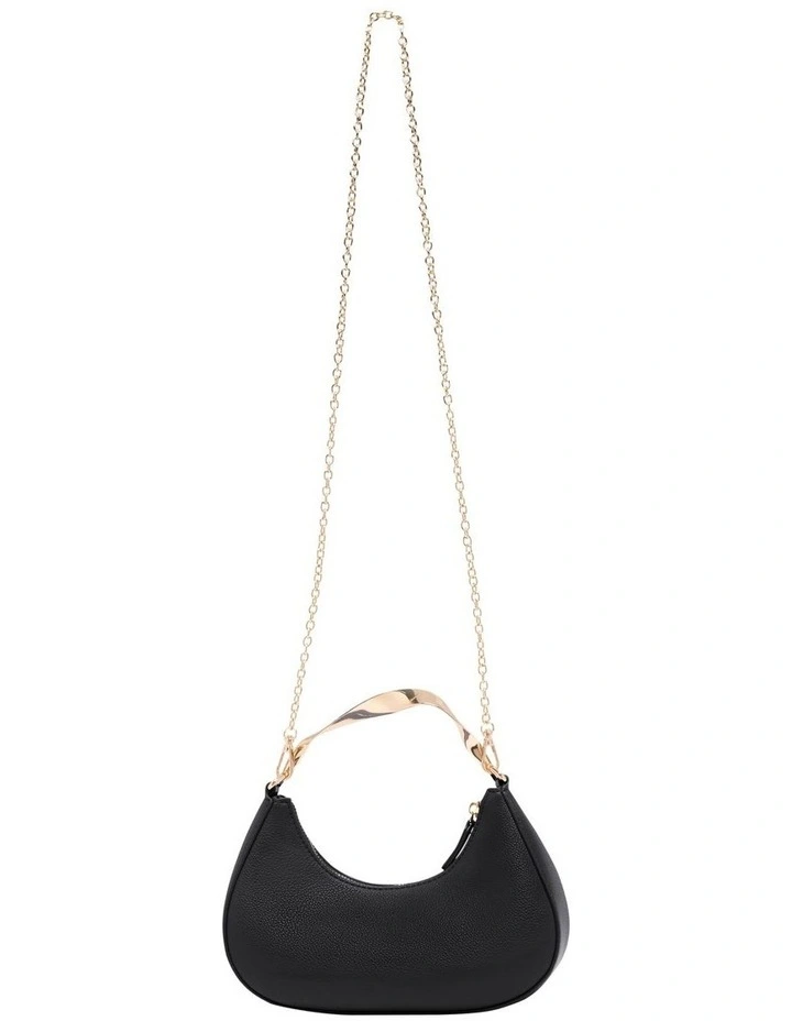 Camille Top Handle Bag in Black image 3