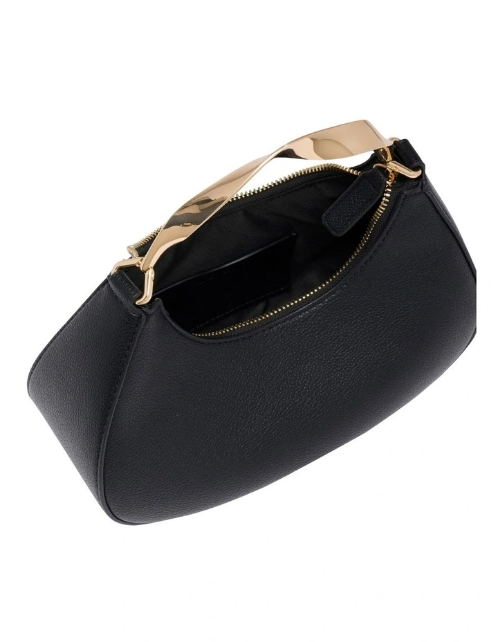 Camille Top Handle Bag in Black image 4