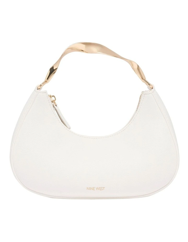 Camille Top Handle Bag in White image 1
